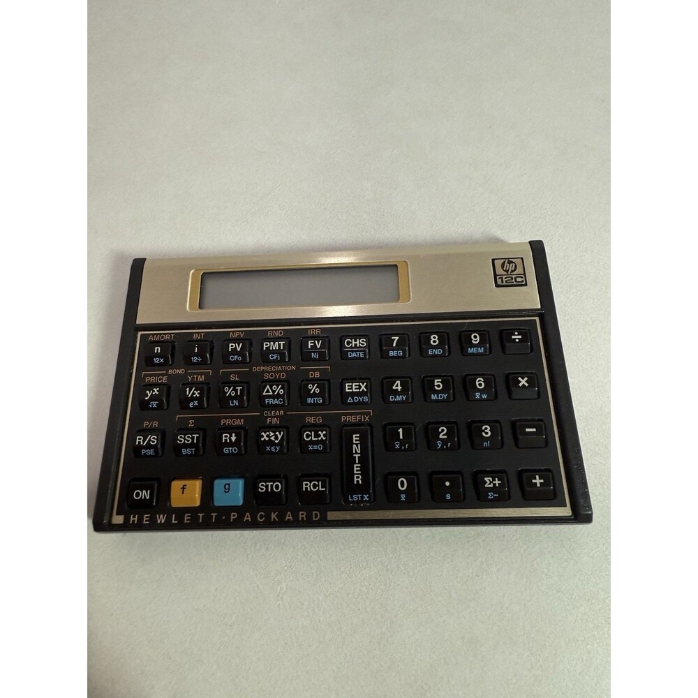 HP 12C Financial Calculator – Vintage – Works, Intermittent ENTER Key